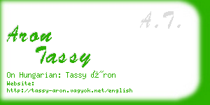 aron tassy business card